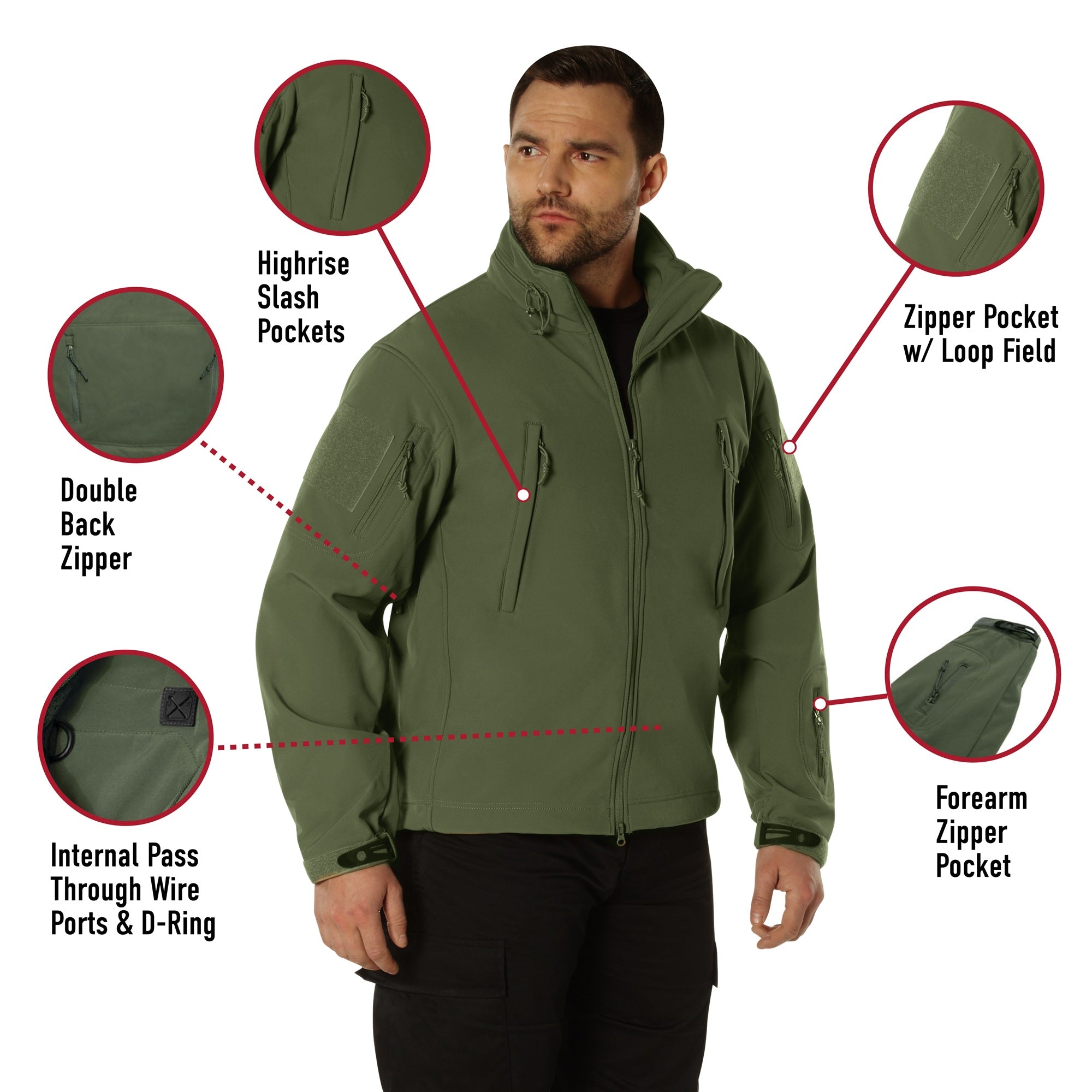 Rothco Midnight Camo Special Ops Soft Shell Jacket