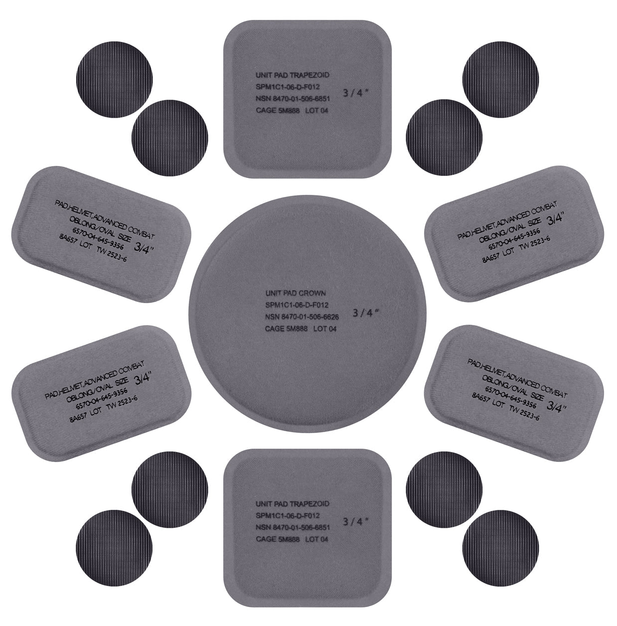 Rothco Tactical Helmet Replacement Pad Set