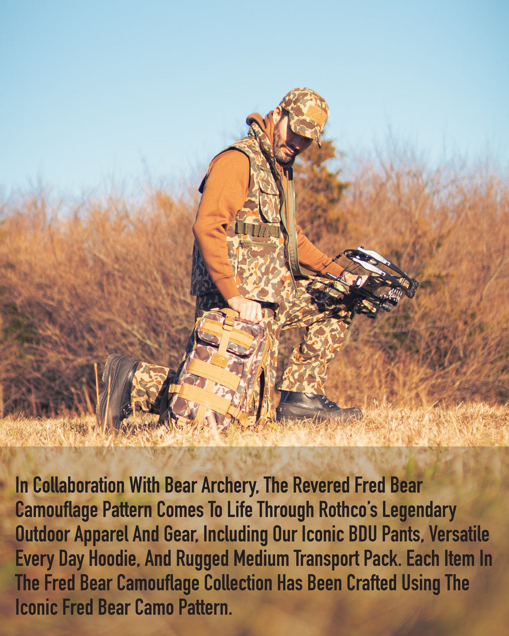 Rothco X Bear Archery Fred Bear Camo Every Day Hoodie