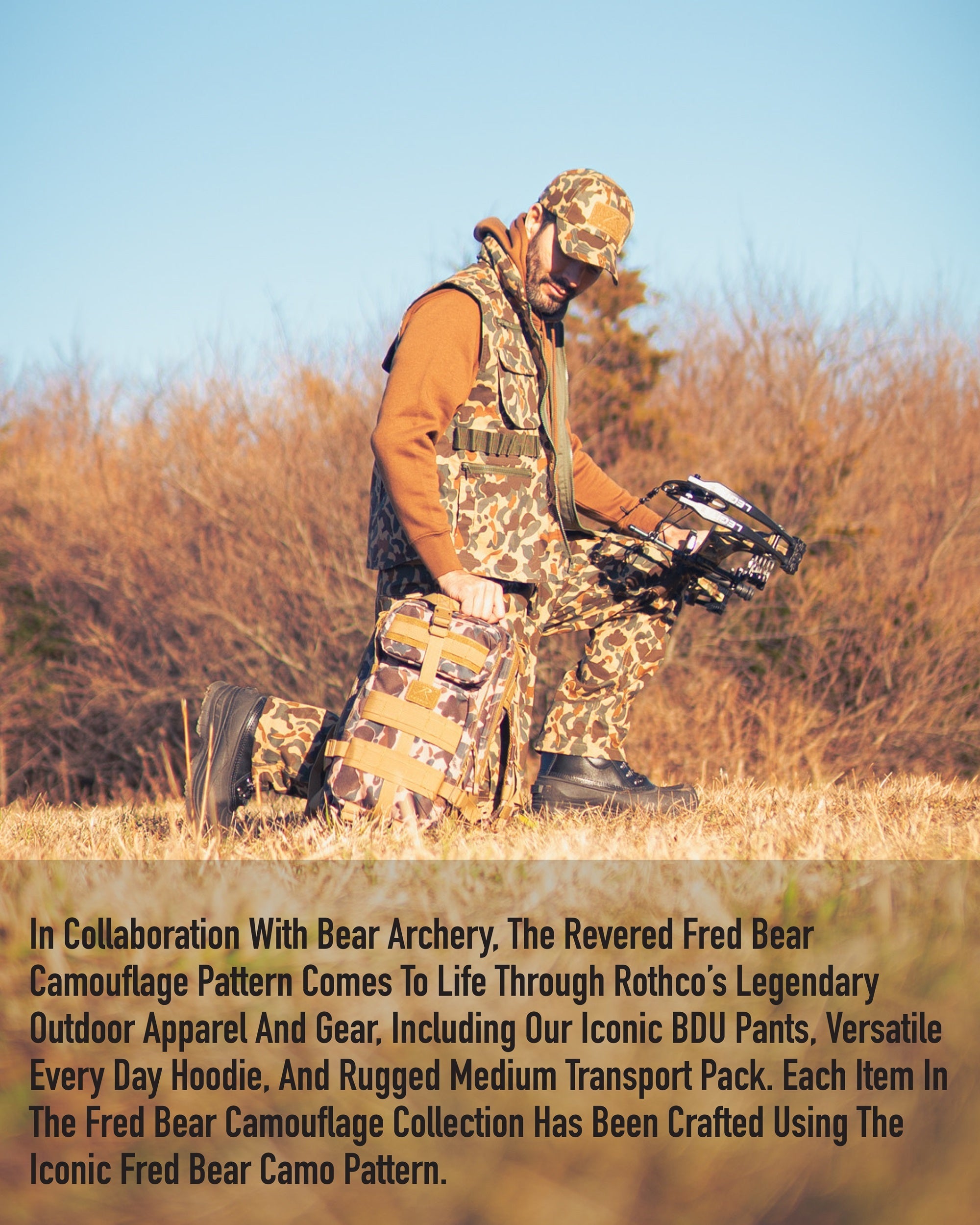 Rothco X Bear Archery Fred Bear Camo Every Day Hoodie