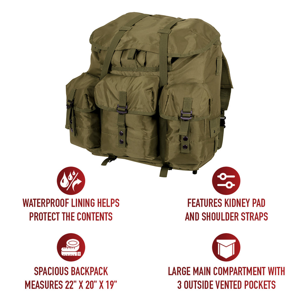 Rothco G.I. Type Large Alice Pack with Frame