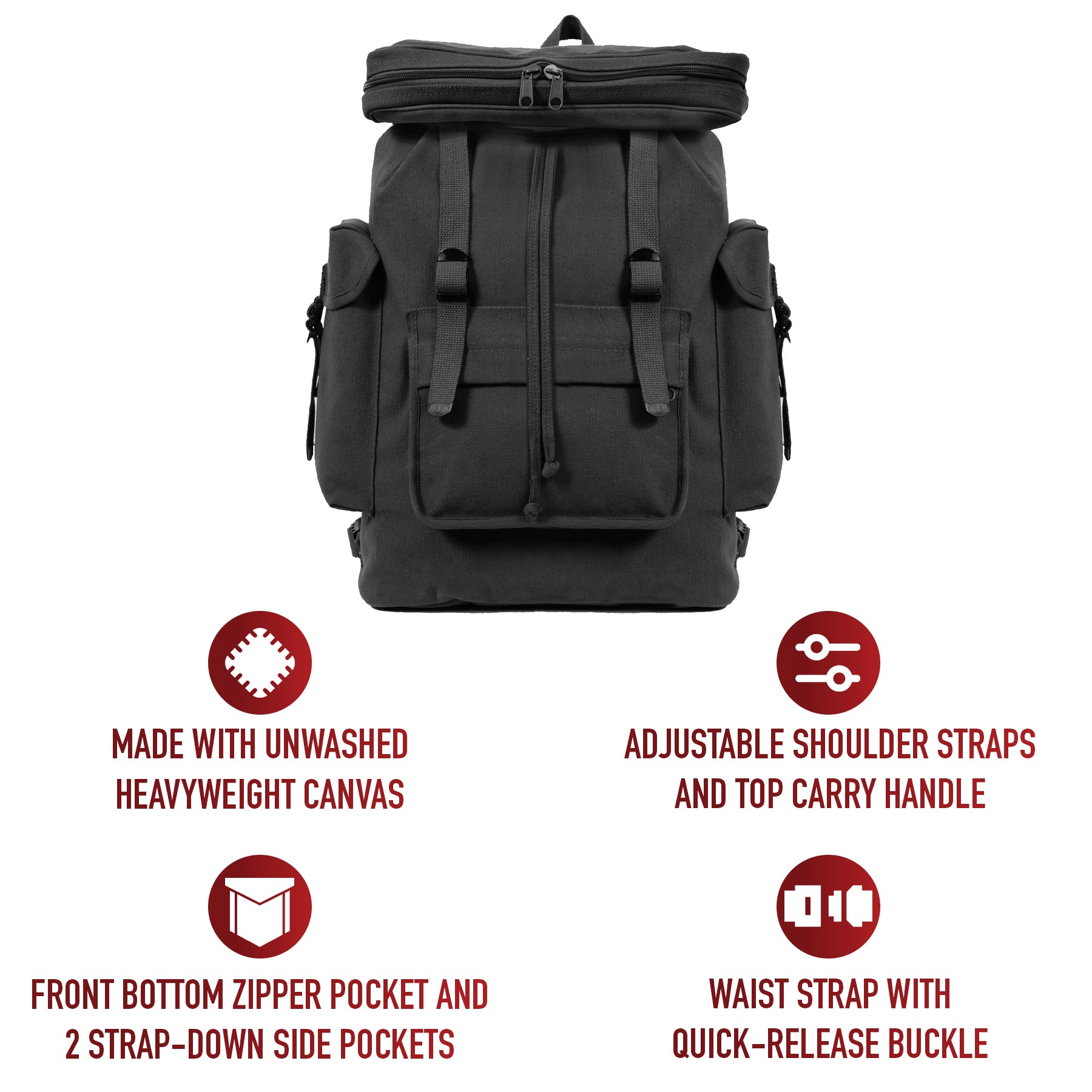 Rothco Canvas European Style Rucksack