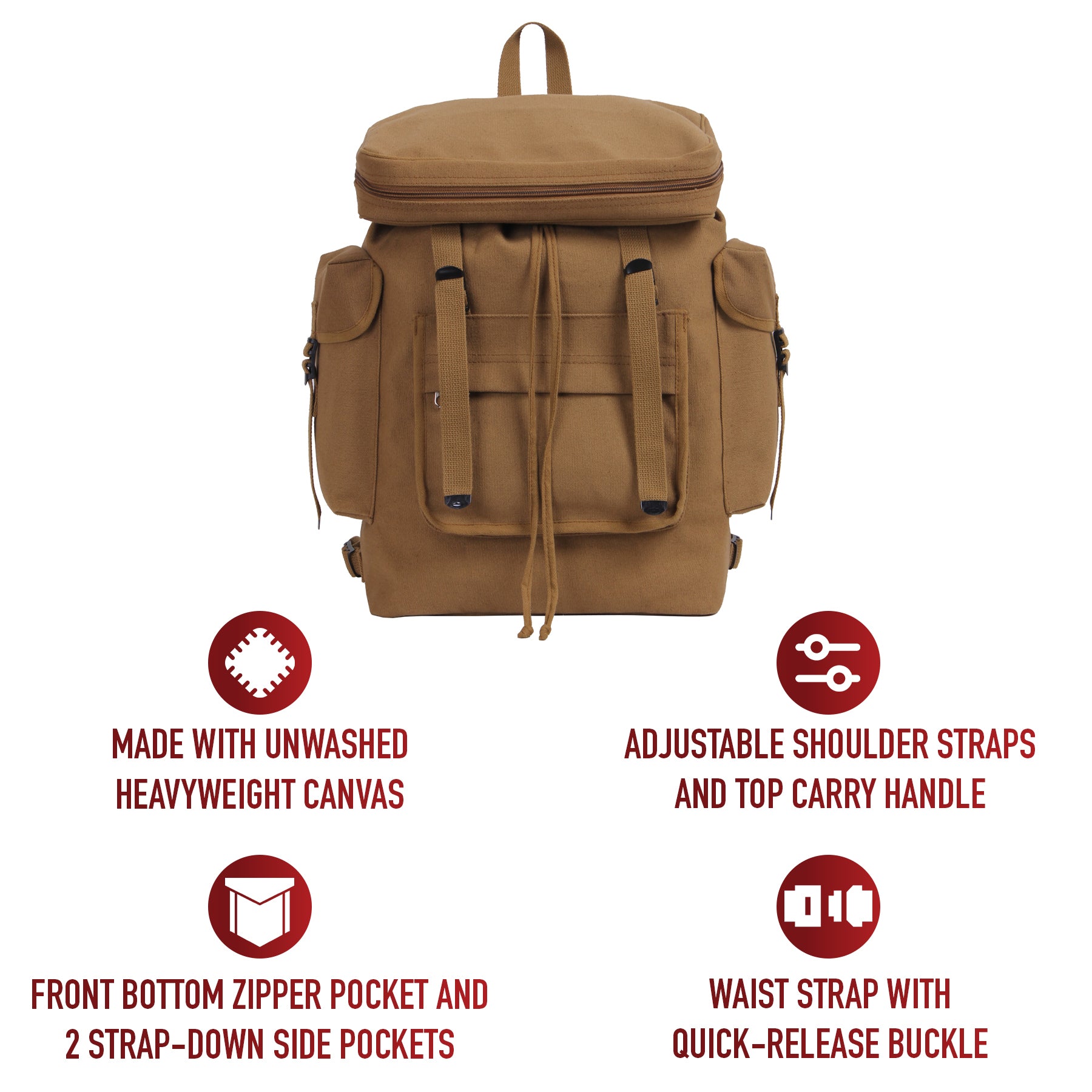 Rothco Canvas European Style Rucksack