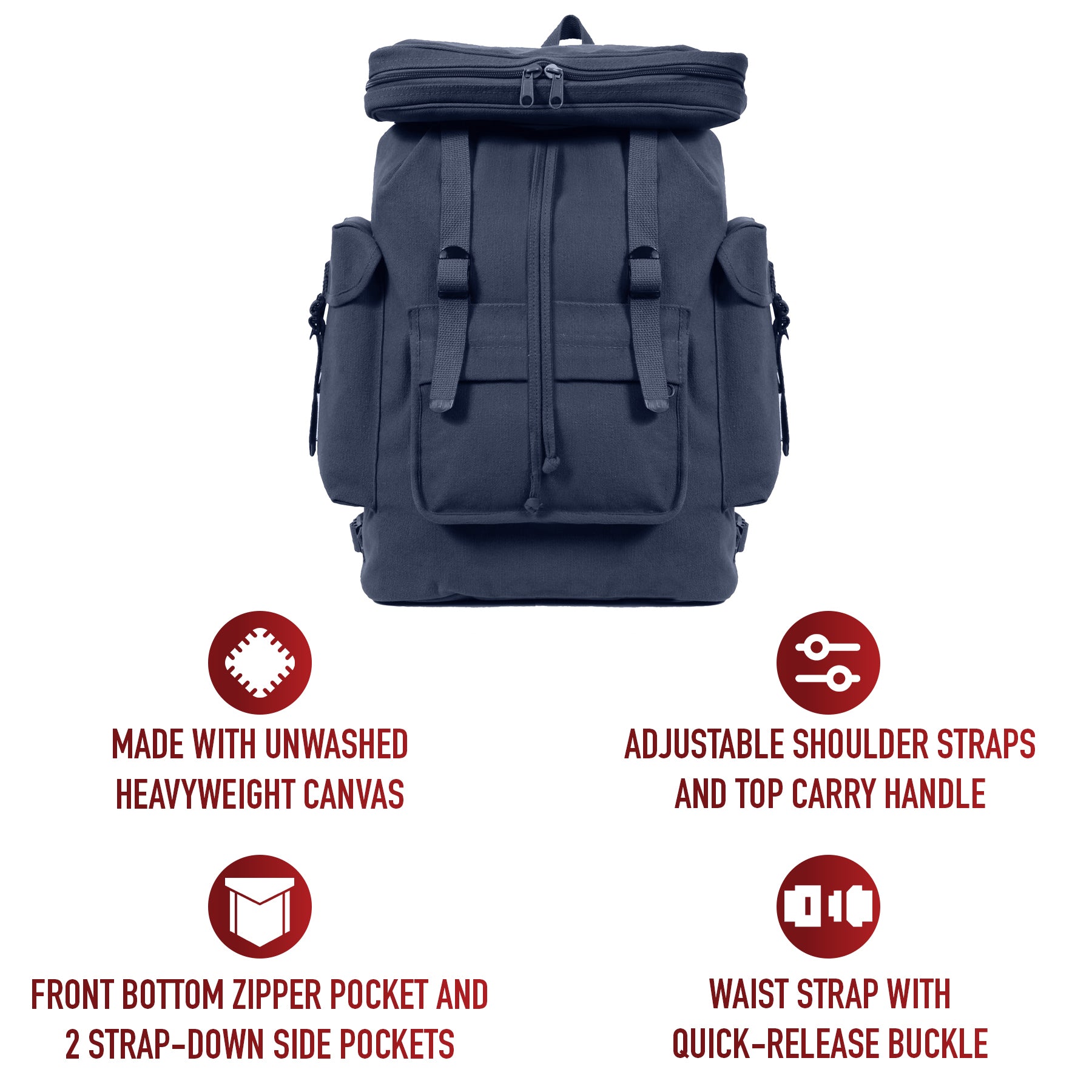 Rothco Canvas European Style Rucksack