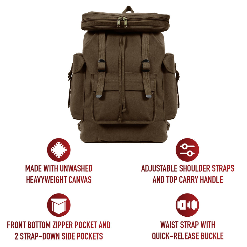 Rothco Canvas European Style Rucksack