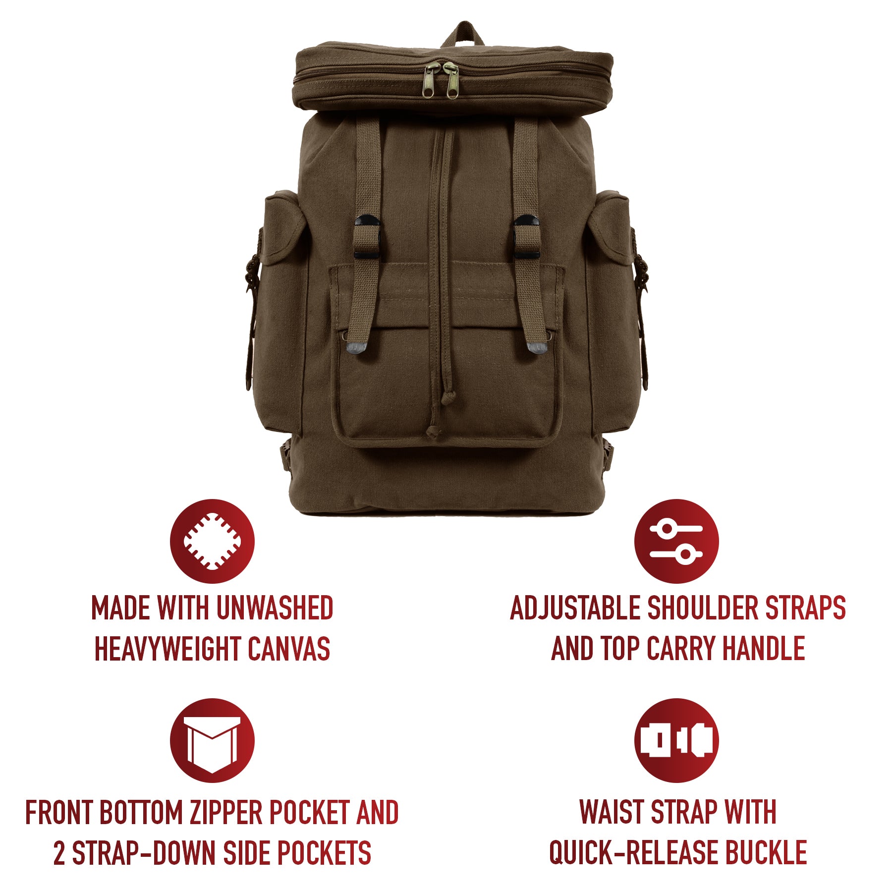 Rothco Canvas European Style Rucksack