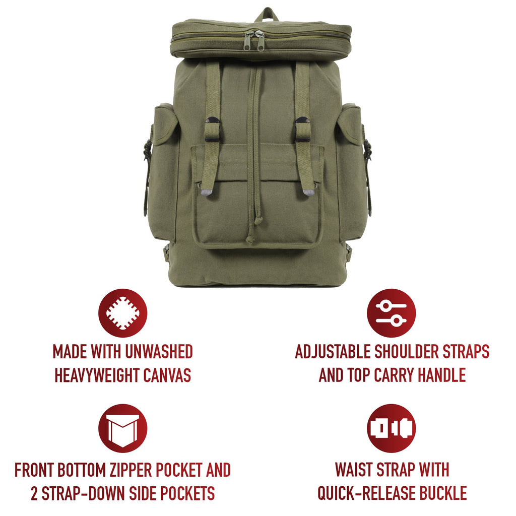 Rothco Canvas European Style Rucksack