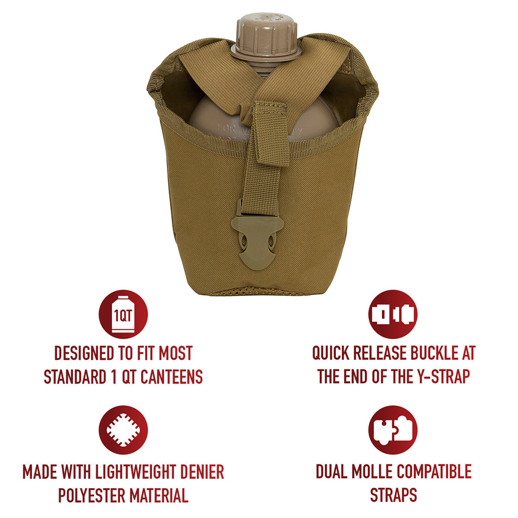Rothco MOLLE Compatible 1 Quart Canteen Pouch / Cover