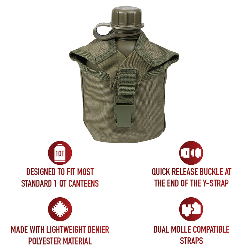 Rothco MOLLE Compatible 1 Quart Canteen Pouch / Cover
