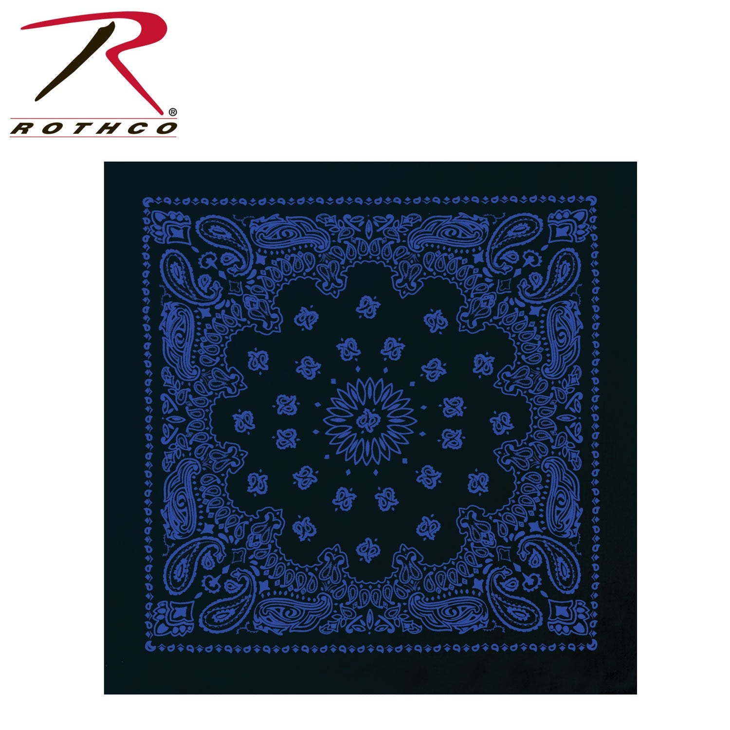 Rothco Trainmen Paisley Bandana – Extra-Large - 27” X 27"