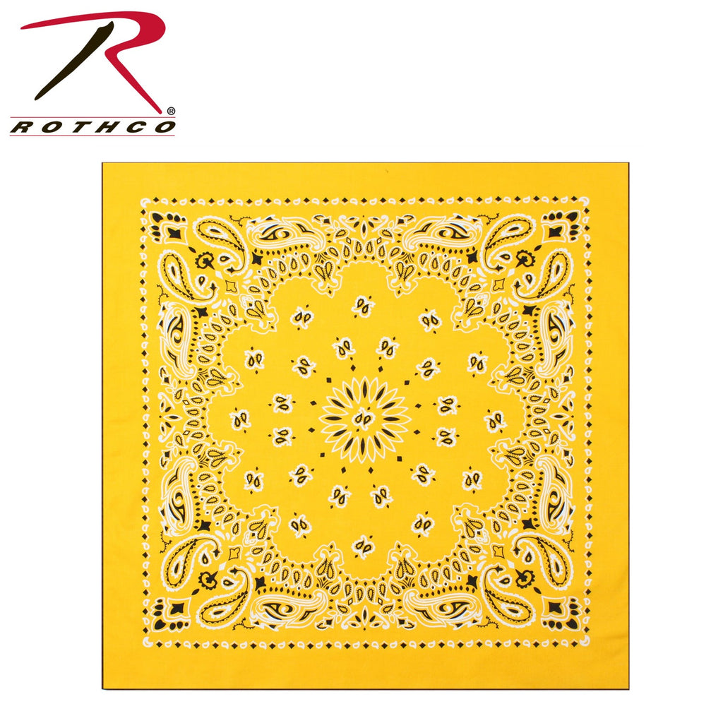 Rothco Trainmen Paisley Bandana – Extra-Large - 27” X 27"