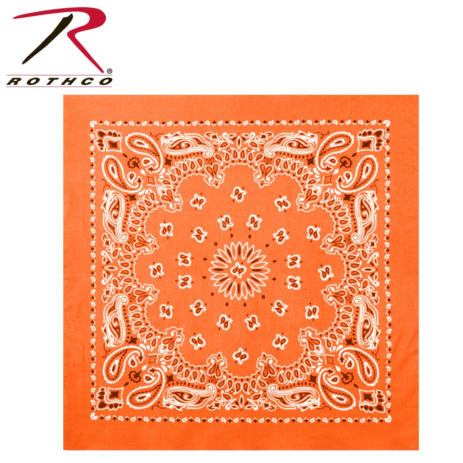 Rothco Trainmen Paisley Bandana – Extra-Large - 27” X 27"