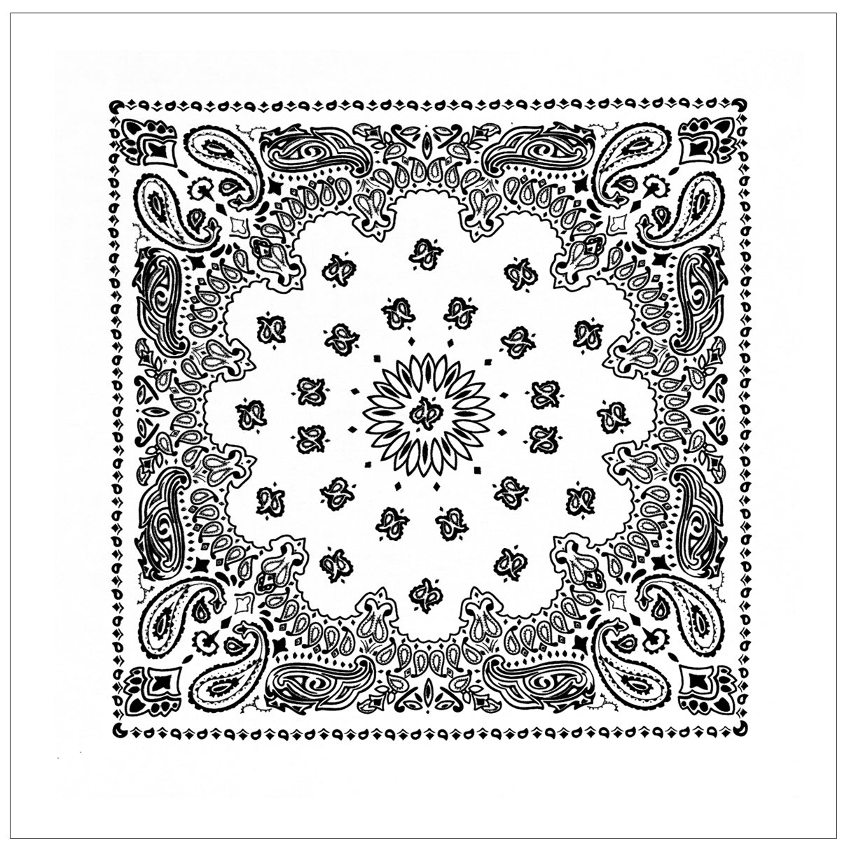 Rothco Trainmen Paisley Bandana – Extra-Large - 27” X 27"