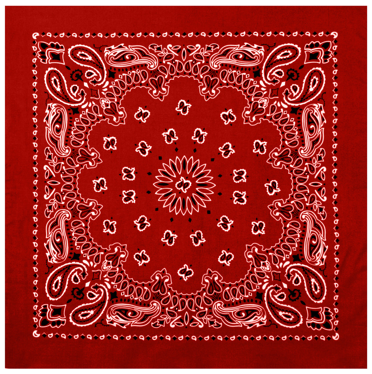 Rothco Trainmen Paisley Bandana – Extra-Large - 27” X 27"