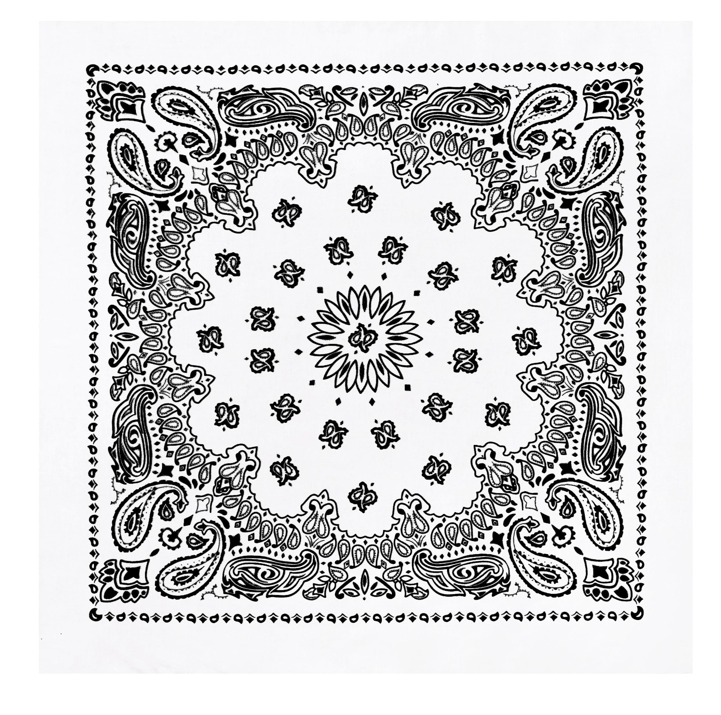 Rothco Trainmen Paisley Bandana – Extra-Large - 27” X 27"
