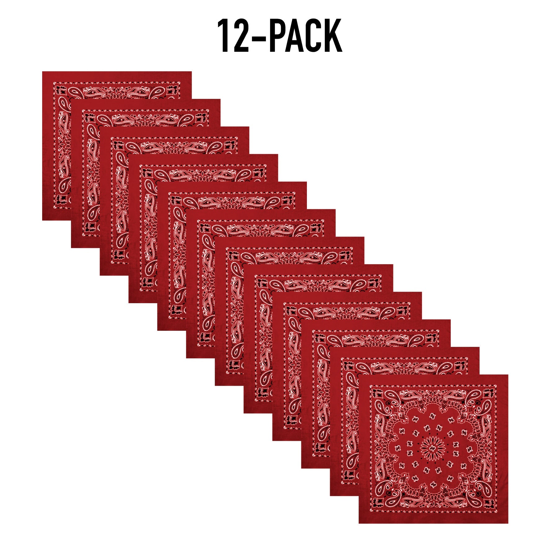 Rothco Trainmen Paisley Bandana – Extra-Large - 27” X 27"