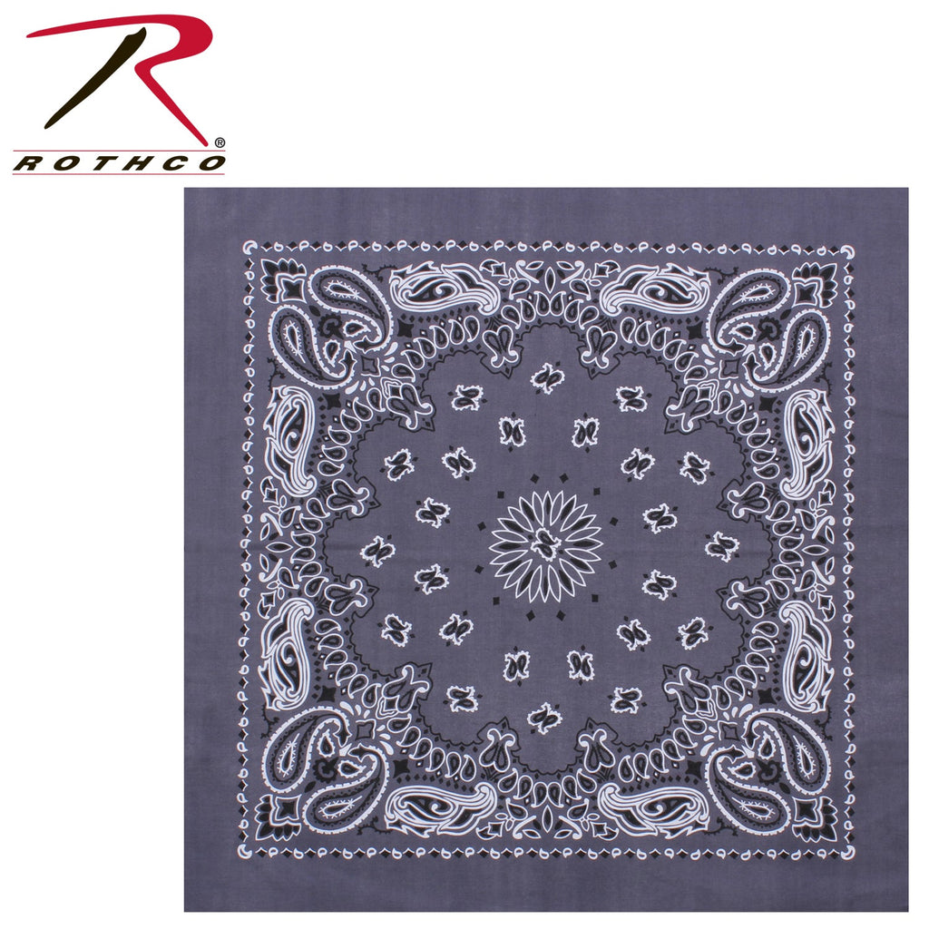 Rothco Trainmen Paisley Bandana – Extra-Large - 27” X 27"