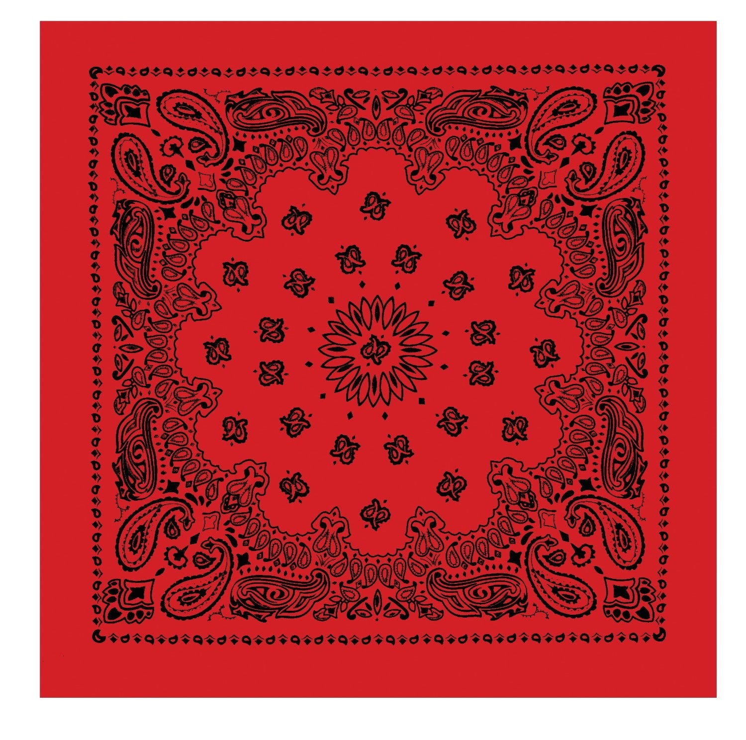 Rothco Trainmen Paisley Bandana – Extra-Large - 27” X 27"