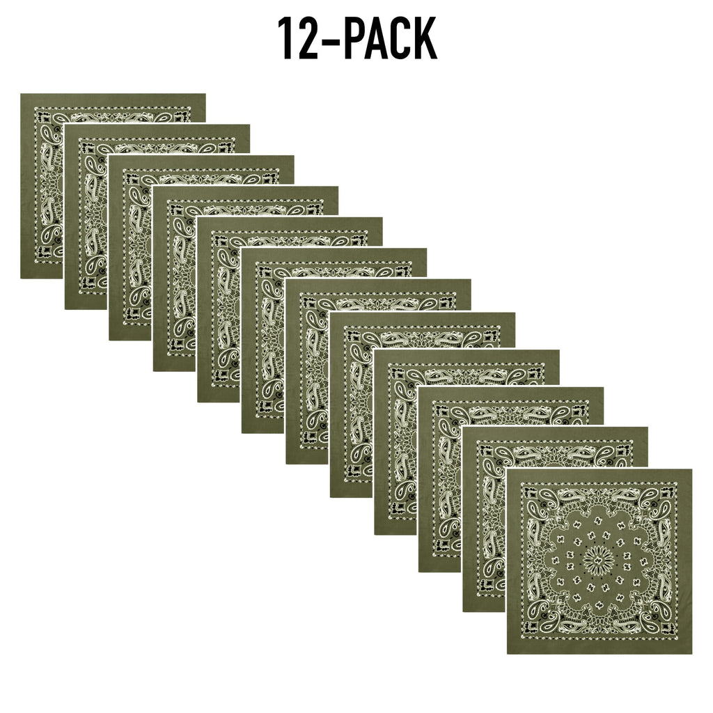 Rothco Trainmen Paisley Bandana – Extra-Large - 27” X 27"