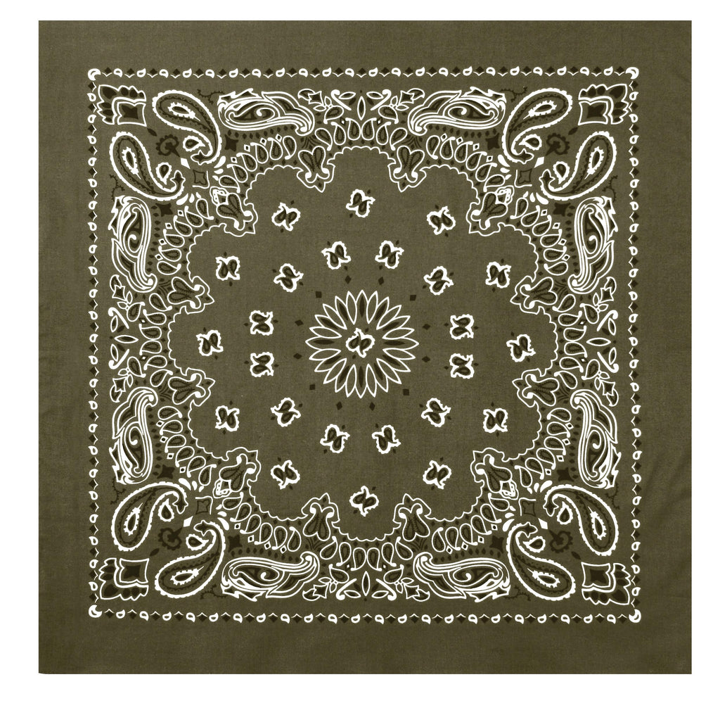 Rothco Trainmen Paisley Bandana – Extra-Large - 27” X 27"