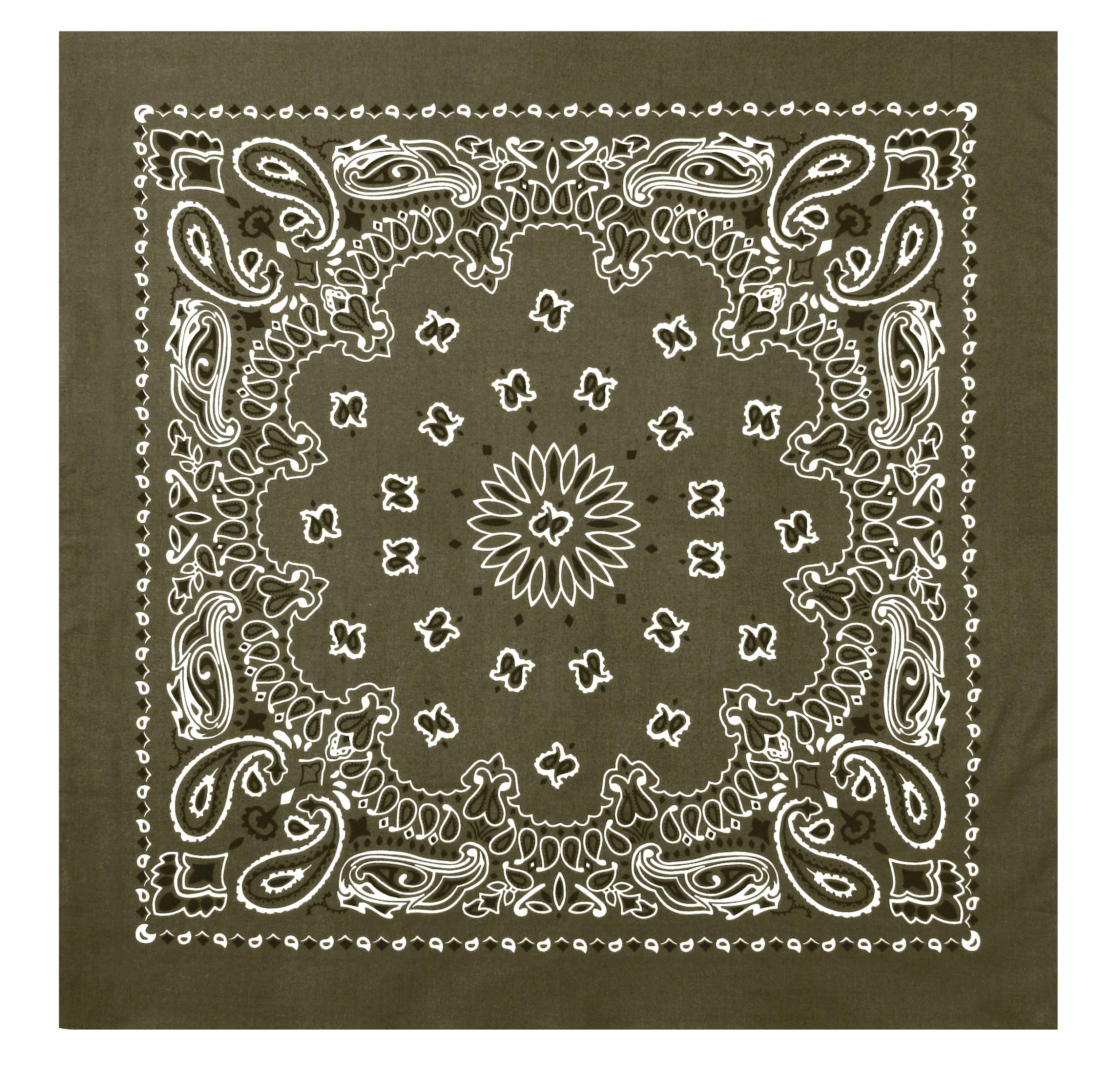 Rothco Trainmen Paisley Bandana – Extra-Large - 27” X 27"