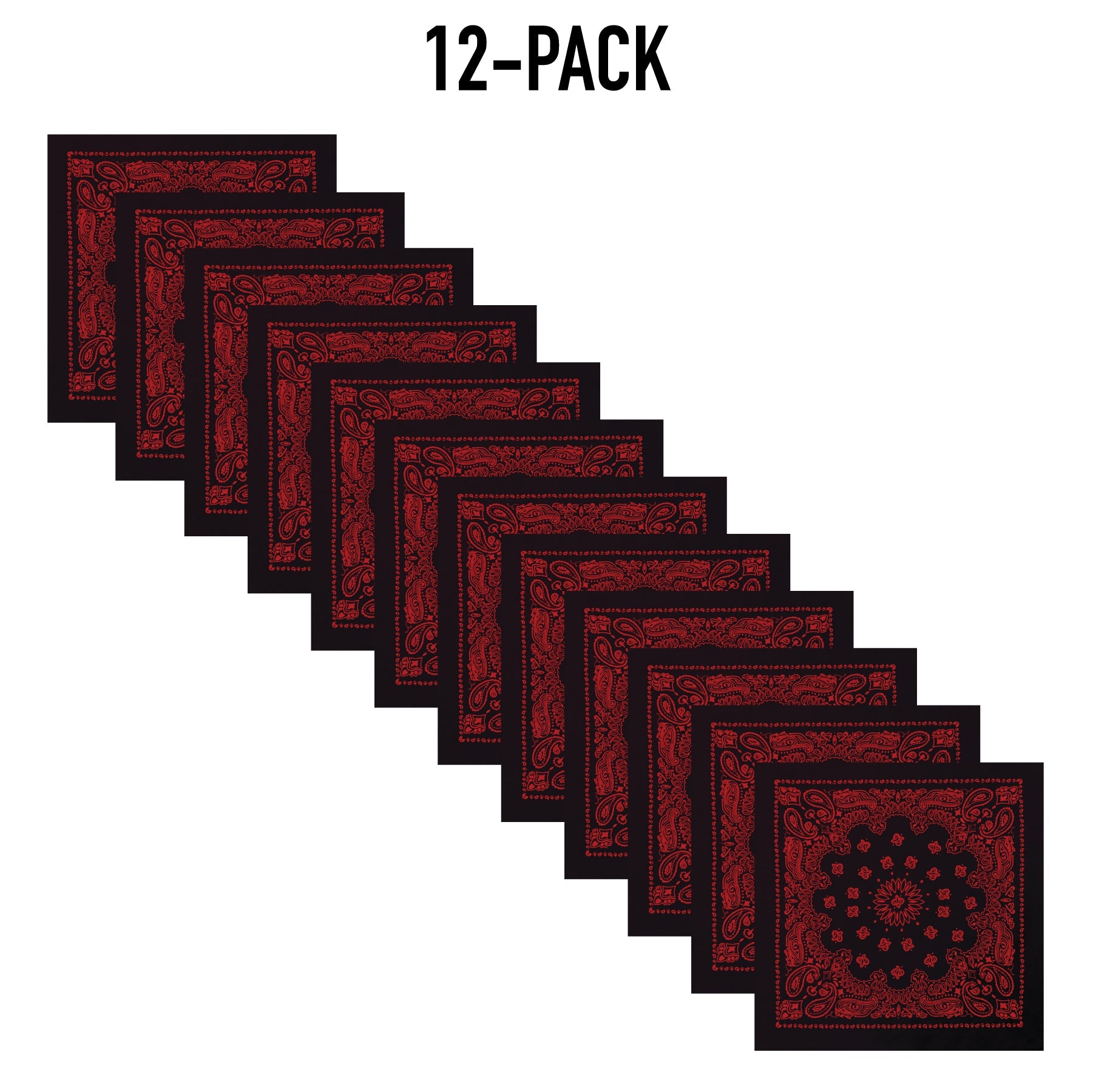 Rothco Trainmen Paisley Bandana – Extra-Large - 27” X 27"