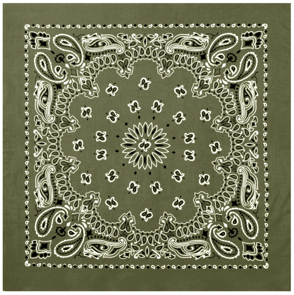 Rothco Trainmen Paisley Bandana – Extra-Large - 27” X 27"