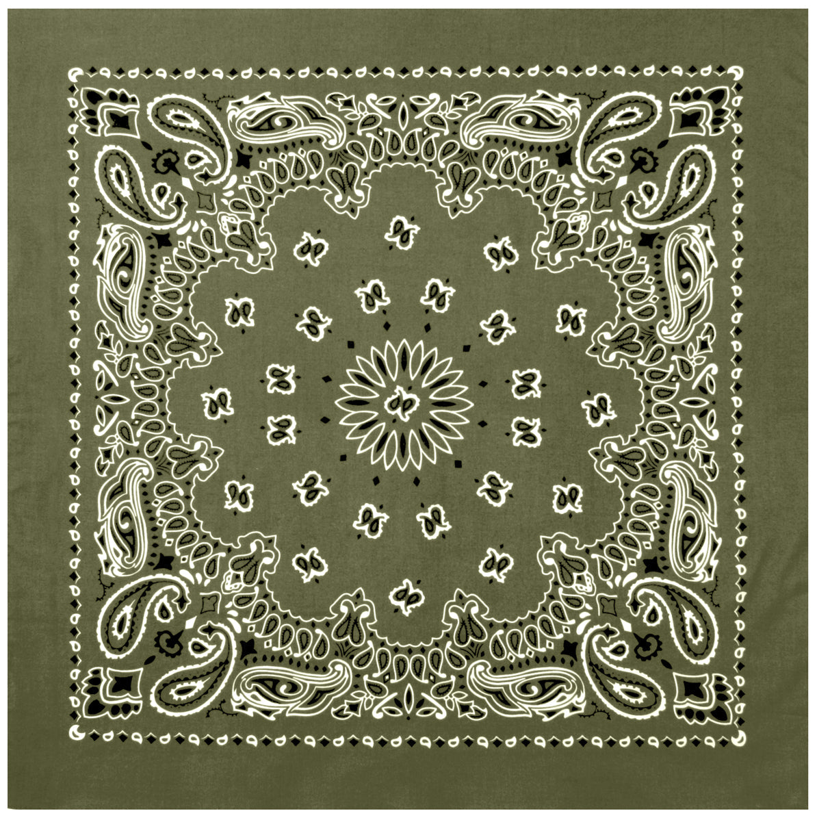 Rothco Trainmen Paisley Bandana – Extra-Large - 27” X 27"