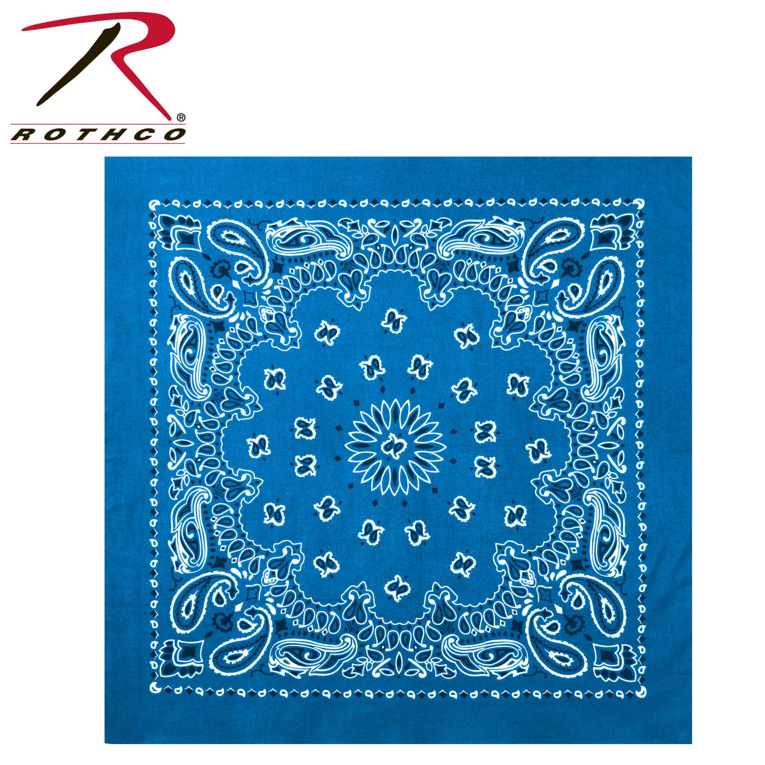 Rothco Trainmen Paisley Bandana – Extra-Large - 27” X 27"