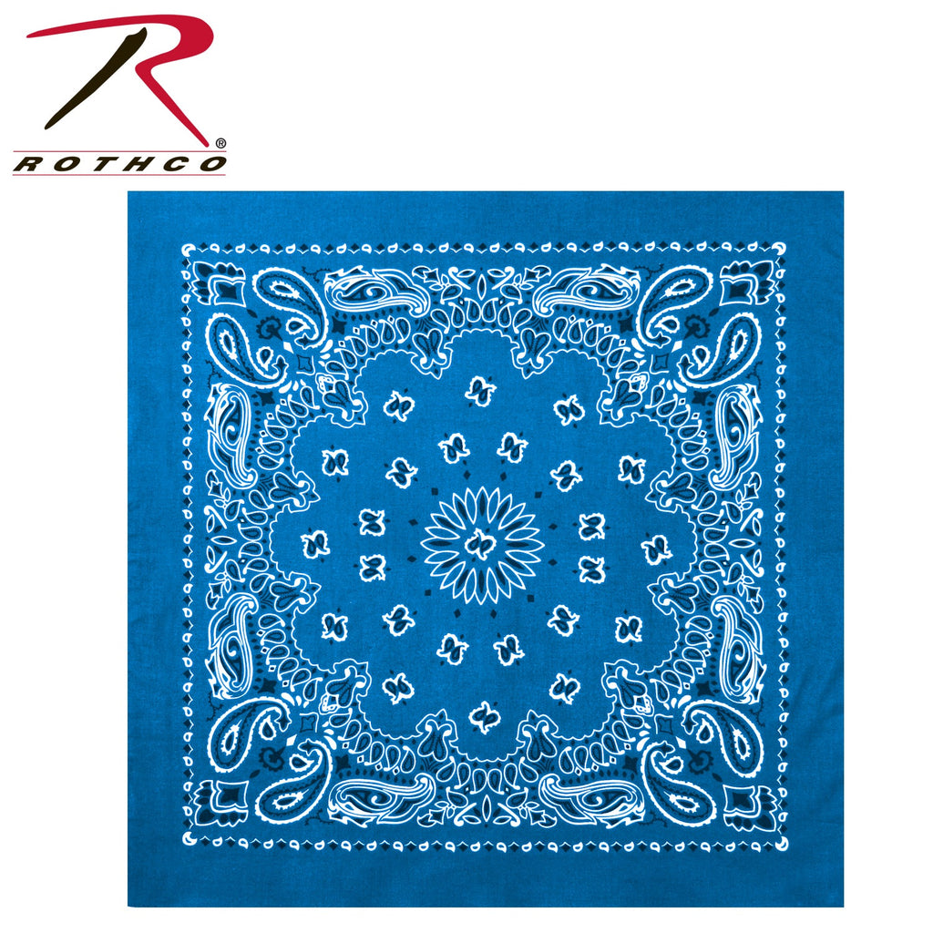 Rothco Trainmen Paisley Bandana – Extra-Large - 27” X 27"