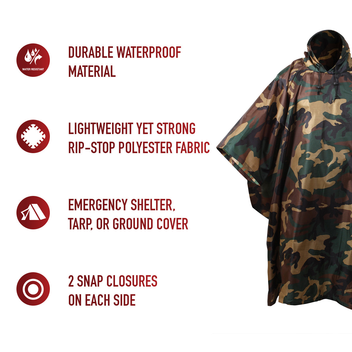 Rothco G.I. Type Rip-Stop Poncho