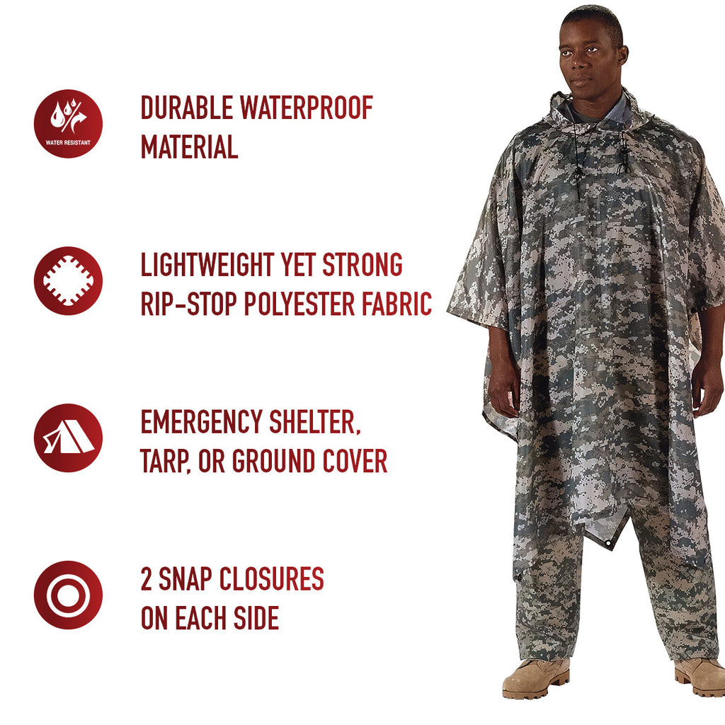 Rothco G.I. Type Rip-Stop Poncho