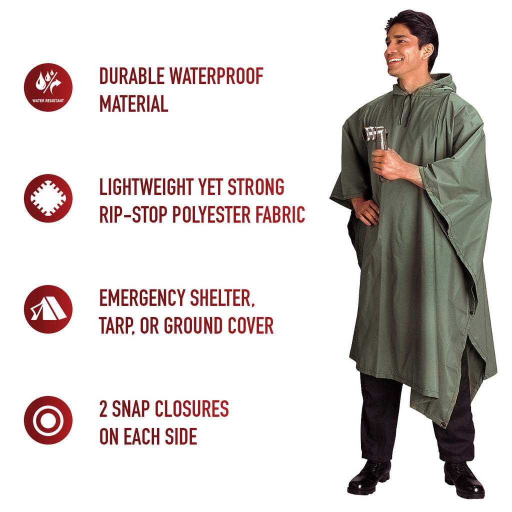 Rothco G.I. Type Rip-Stop Poncho