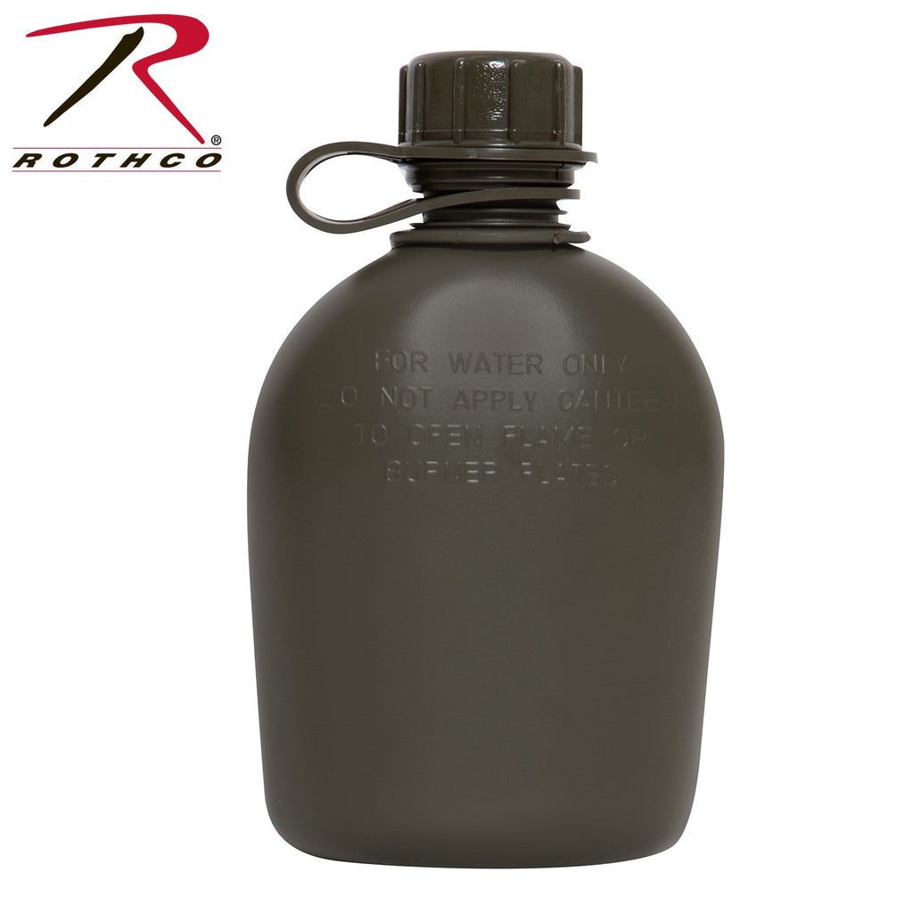 Genuine G.I 3 Piece 1 QT. Canteen with Clip