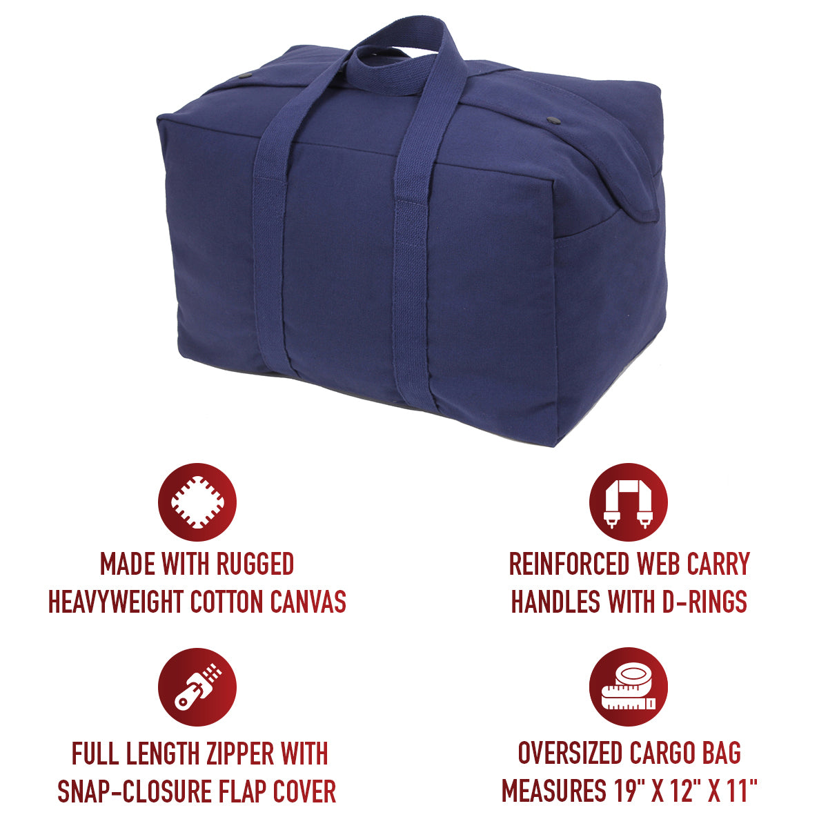 Rothco Canvas Small Parachute Cargo Bag