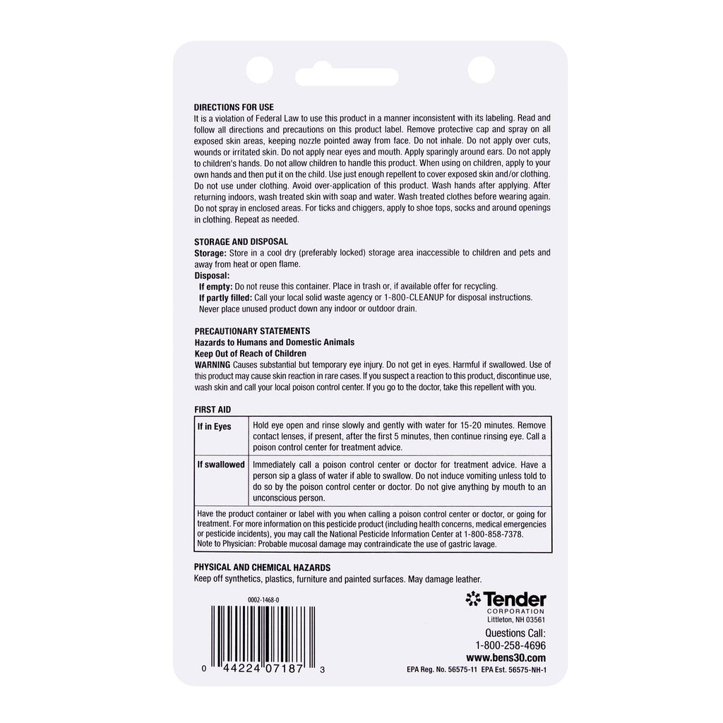 Ben's 30 Spray Pump Insect Repellent