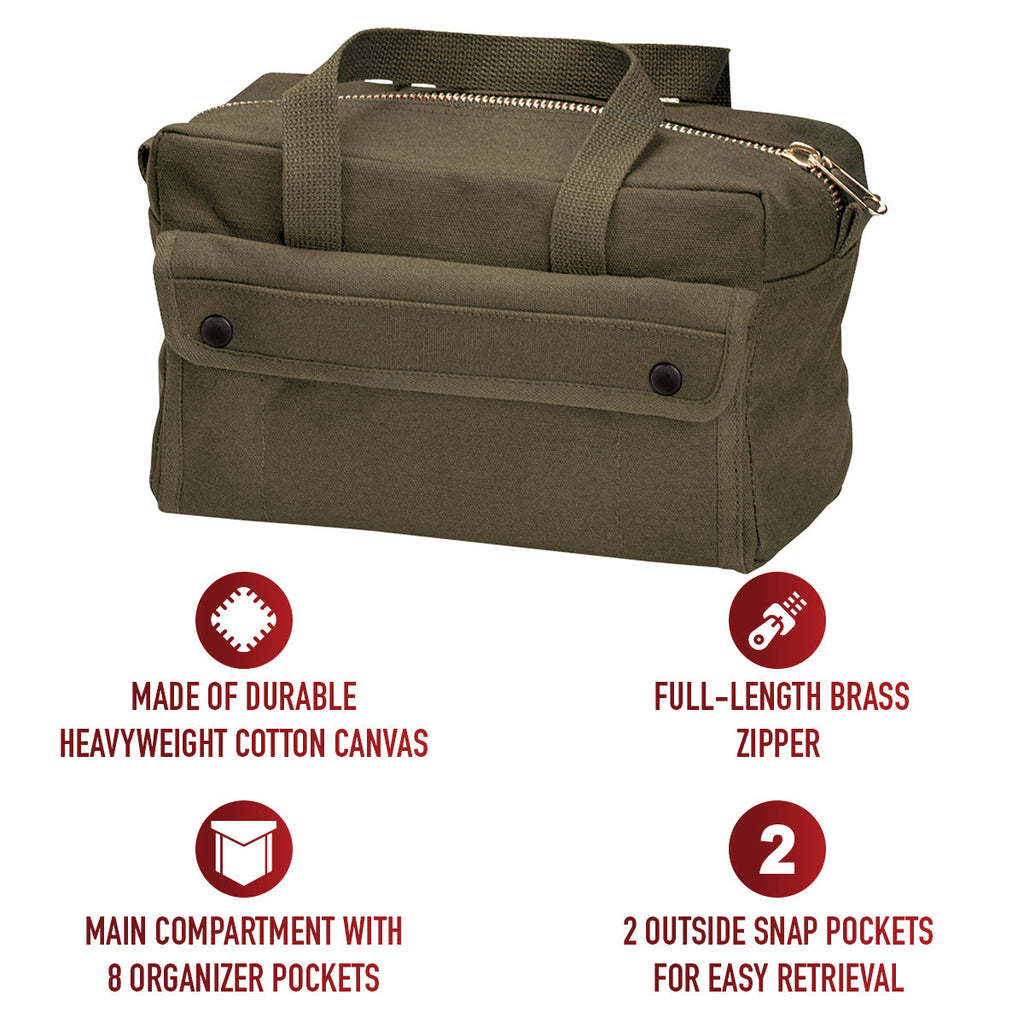 Rothco Mechanics Tool Bag With Brass Zipper