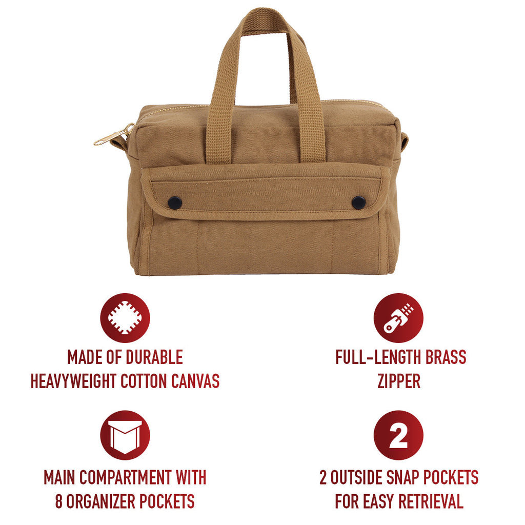 Rothco Mechanics Tool Bag With Brass Zipper