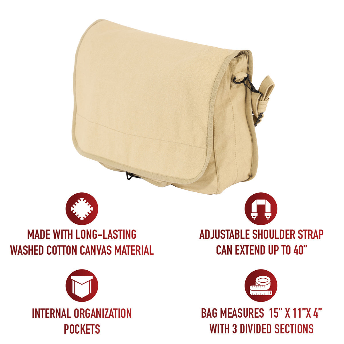 Rothco Vintage Canvas Paratrooper Bag