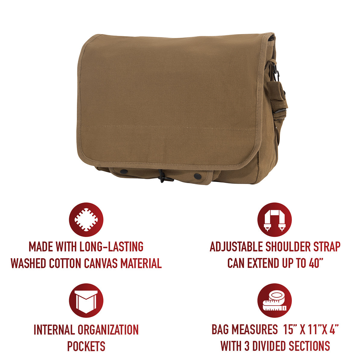 Rothco Vintage Canvas Paratrooper Bag