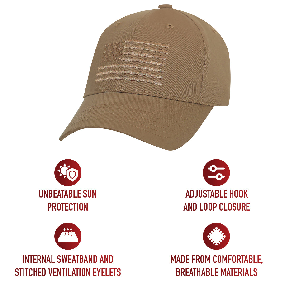 Rothco U.S. Flag Low Profile Cap